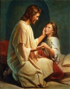 Jesus healing Jairus's daughter