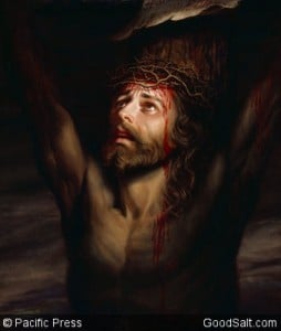 Christ with Crown of Thorns on Cross
