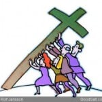 People Holding Up Cross