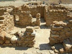 Qumran Living Quarters from Wikimedia commons Photo by  Mark A. Wilson, Dept. Geology, College of Wooster
