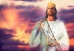 Jesus Holding Hourglass