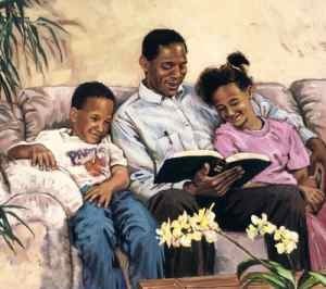 A Dad Reads the Bible With His Kids