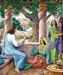 Description: Jesus in Home of Mary and Martha