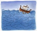 Jonah flees in boat