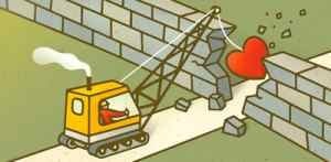 Crane With Heart Wrecking Ball