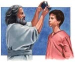 Samuel anointing David