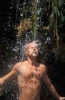 Man Splashed With Water
