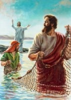 Jesus summons the fisherman to follow Him.