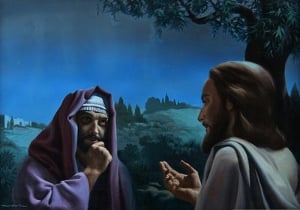 Nicodemus the Pharisee comes to a night time private meeting with Jesus.