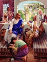 Mary Anointing Jesus' Feet