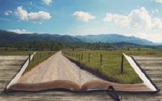 Open Bible With Pathway