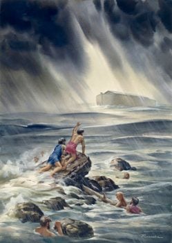 Noah's Ark in the Flood