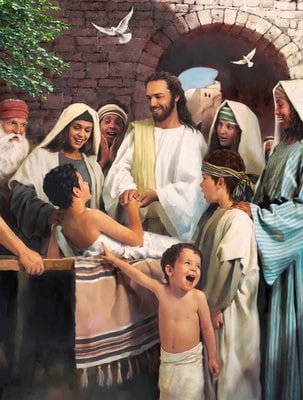 Jesus Healing a Young Boy