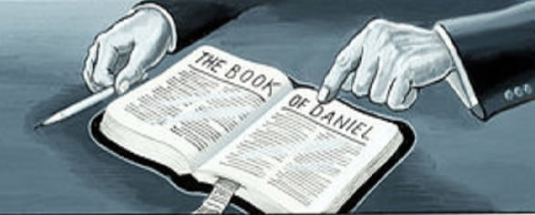 Finger Pointing to the Book of Daniel