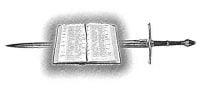 Bible on Top of Sword