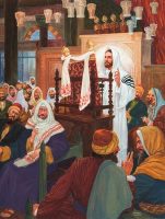 Jesus Teaching in Synagogue