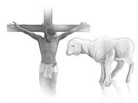 Jesus on Cross and Lamb