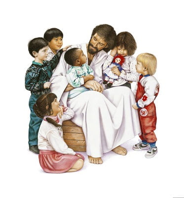 Jesus Shares Time With Children
