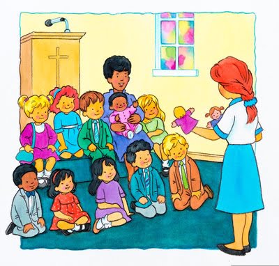 Telling Children Story At Church