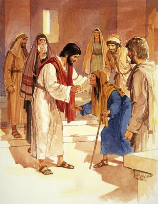 Jesus Heals a Handicapped Lady