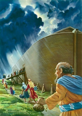 People Trying to Get Into the Ark