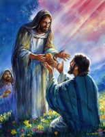 Jesus Giving Bread