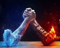 Arm Wrestling Between Fire and Ice