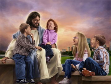 Jesus Holding Children on His Lap
