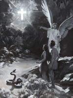 Angel Describing Salvation to Eve and Adam