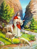Jesus Holding a lamb