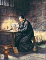 Tyndale Writing at His Desk