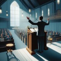 Preacher and congretation