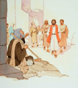 Jesus Sees the Blind Man Begging