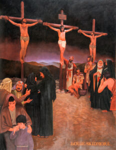 Jesus and Two Men on Crosses