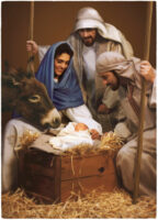 Baby Jesus Visited by Shepherds