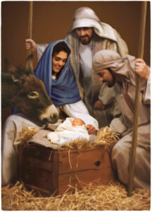 Baby Jesus Visited by Shepherds