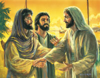 Jesus Greeting Andrew and Simon