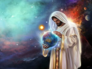 Jesus Holding Earth in His Hands