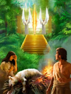 Eden's Closed Gate Guarded by Angels