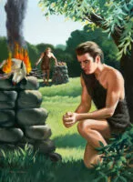 Cain and Abel Offering Sacrifices