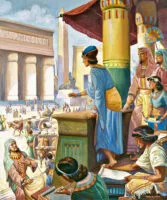 Joseph Standing at a Podium