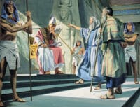 Moses Confronting Pharoah