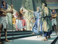 Moses Confronting Pharoah