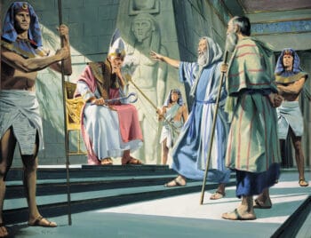 Moses Confronting Pharoah