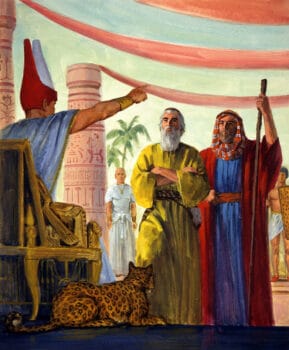 Moses and Aaron before Pharoah