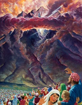 God pronounced His Ten Words from Sinai with a demonstration of power and glory