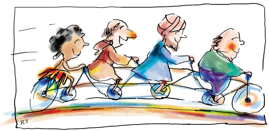 People Riding Bicycles