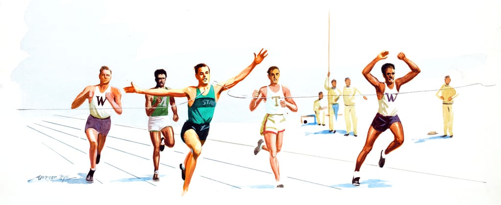 Men Running in a Race