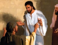 Jesus Facing Doubting Thomas