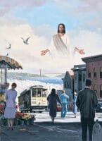 Jesus Hovering Over San Francisco